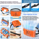 Ventilateur 100 niveaux de vitesse du vent 10000mah ventilateur de refroidissement portable pour semi-conducteurs ceinture réglable