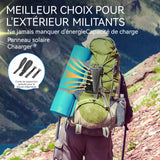 Batterie externe 368000mah 5w chargeur solaire portable chargement sans fil avec 4 usb sorties et 2 entrée avec lumière de camping