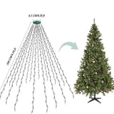 Lumières LED pour arbres de Noël blanc chaud 2m 8 modes d'éclairage pour les guirlandes lumineuses décoration de l'arbre de Noël