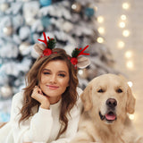 Pince à cheveux en bois de noël, nouvelle collection, décoration de fête, cadeau de noël, pince à oreilles en bois d'élan marron