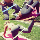 6 élastiques de résistance portatifs pour jambes minces Equipement de fitness Yoga Latex Différents élastiques de tension