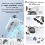 Aspirateur anti acariens 1800mah 10000pa afficher l'humidité LED écran 2 niveaux aspirateur à main avec 210ml boîte à poussière