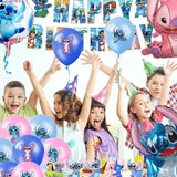 Ballon 39 pcs Décoration de fête à thème de dessin animé pour anniversaire d'enfants drapeau gâteau ballon Décoration de ballons