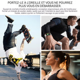 Ecouteurs bluetooth sans fil 5,3 affichage de la puissance par led IPX7 smart Touch haute qualité sonore casque de jeu stéréo noir