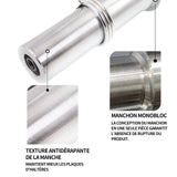 Barre d'haltères 120 cm diamètre 2.5 cm barre Curve fitness à domicile haltérophilie longue barre multicouche chromée portante 70 kg
