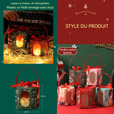 Ornements lot de 5 boîte d'emballage de fruits de la paix de noël boîte de pommes coffret cadeau exquis carton d'emballage portatif