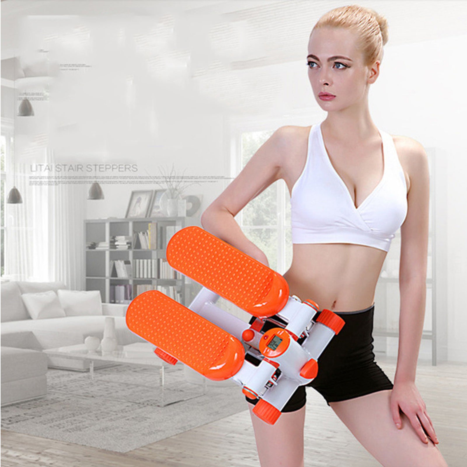 Stepper hydraulique, home twister, machine à pédales de gym silencieuse, mini stepper de sport dynamique