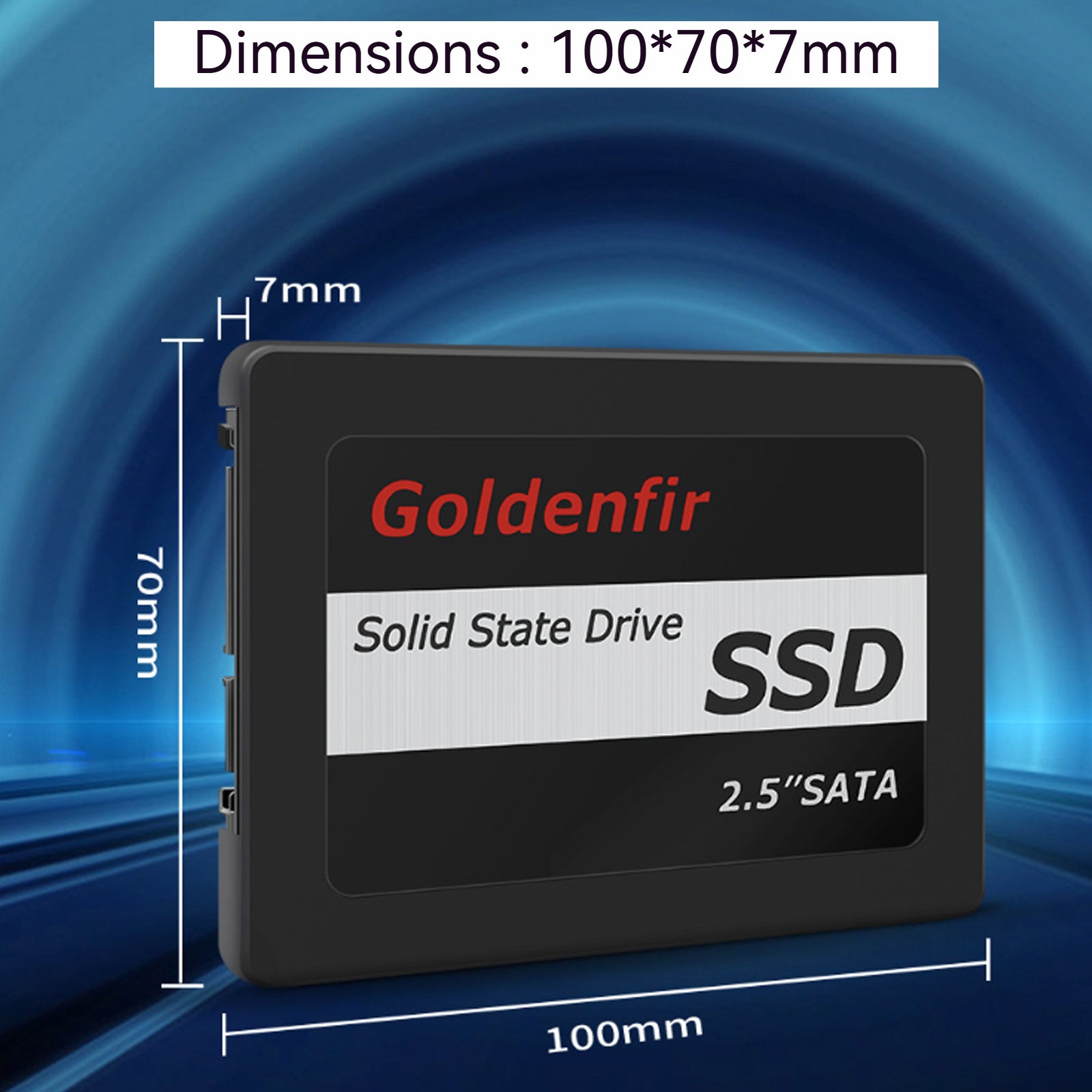 Disque Dur Interne INN® 256Go 2,5 SSD SATA III pouces vitesse de transmission 450M/s convient aux ordinateurs de bureau et portables