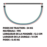 Bande élastique fitness 75 lbs corde de tension bande de résistance résistance elastique latex-barre pilates à pour etirement squat