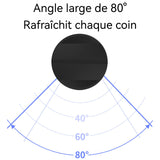 Climatiseur mobile 2 en 1 40w/1400w 50hz refroidissement et chauffage 8 niveaux réglables chauffage ventilateur de climatisation