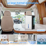 Déshumidificateur 96W 2,4L déshumidificateur d air electrique multifonction lumière LED 7 couleurs 2 modes de déshumidification