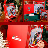Ornements lot de 3 coffret cadeau de noël créatif boîte à flip book exquise coffret cadeau de boël boîte de pommes du réveillon noël