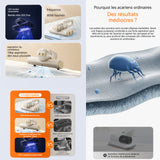 Aspirateur anti acariens 10kpa LCD écran 6 niveaux de réglage 5 éléments filtrants aspirateur à main avec 300ml boîte à poussière