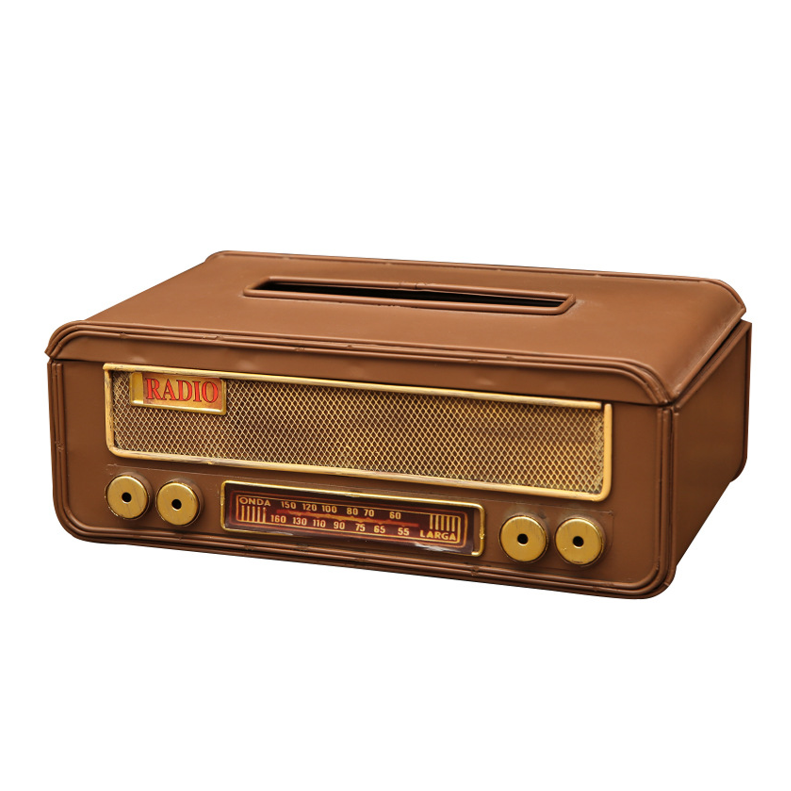 Ornements 14,5x24x8cm boîte à mouchoirs en fer pour le salon boîte à tiroirs en métal objets de décoration petits objets decoratifs