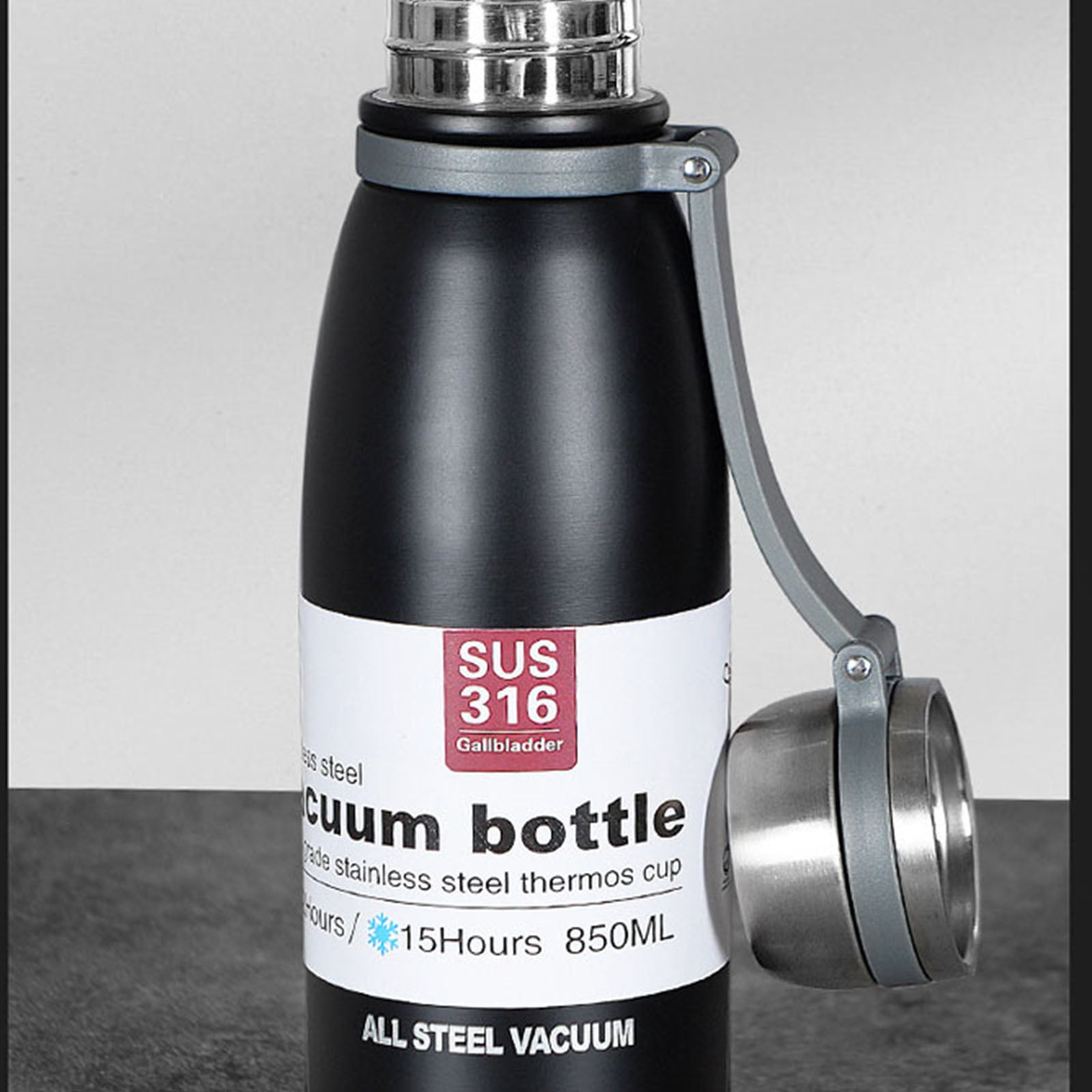 Mug isotherme de grande capacité en acier inoxydable 316 Bouteille de sport d'extérieur Bouteille de sport portable Mug d'eau