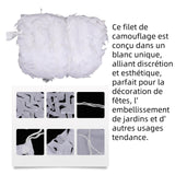 Filet de camouflage blanc 3x3m filet camouflage rouleau de treillis de camouflage pour ombrage jardin camping décorations fête