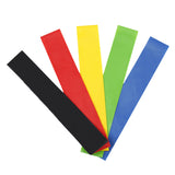 Jeu de cinq bandes de résistance pour le fitness bandes élastiques pour le yoga bandes de résistance élastiques en latex