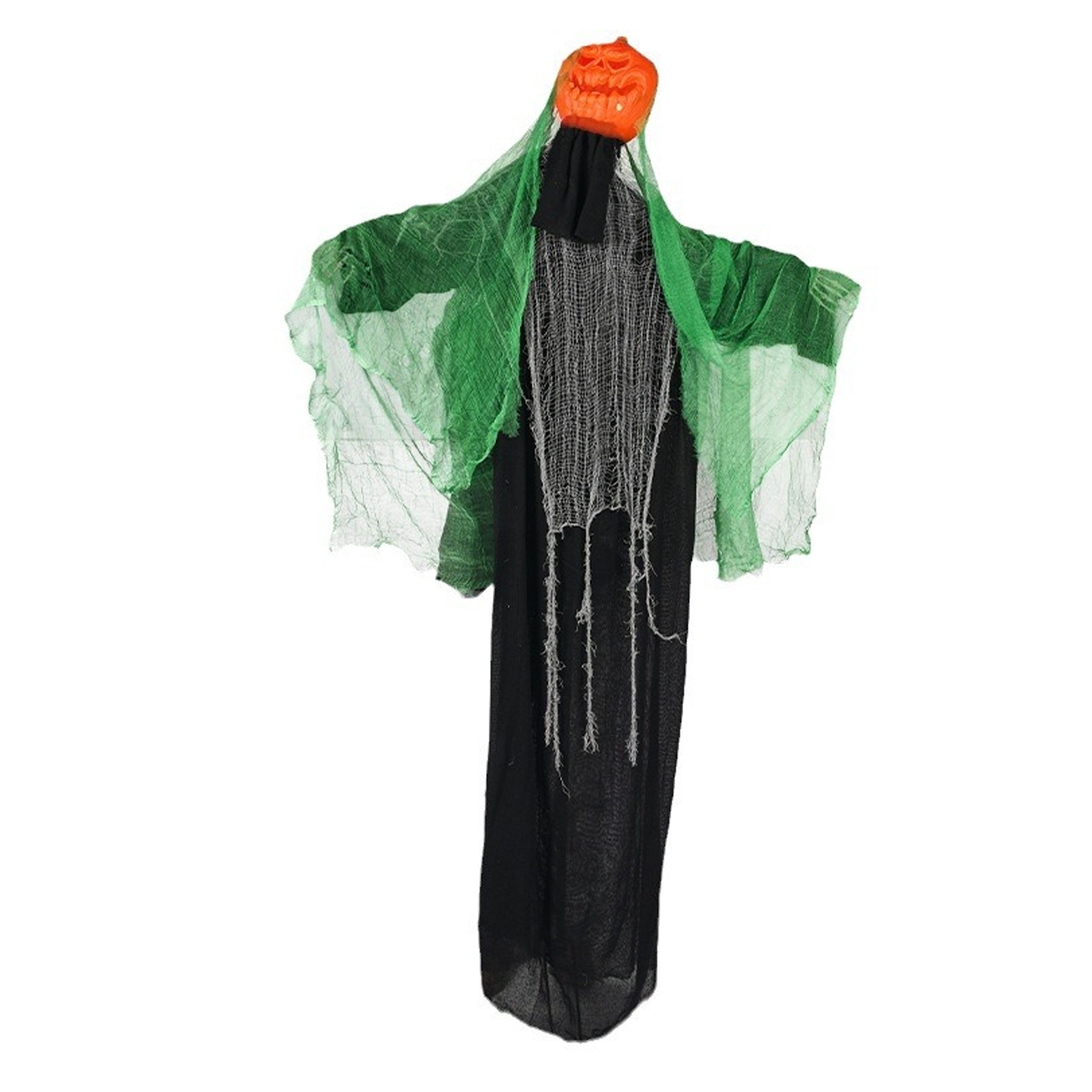 Décorations d'Halloween 188x133cm Halloween pumpkin ghost sensor lighting sounding arm swing propdecoration de fete a suspendre