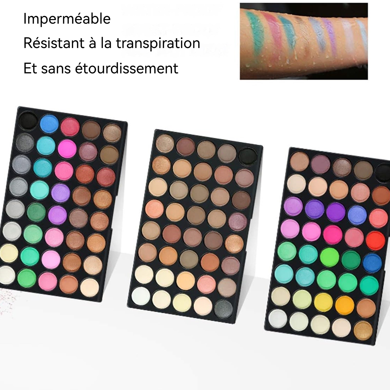 Palette de fards à paupière 120 couleurs nacré+mat pour studio/particulier palette de maquillage pour les yeux coffret maquillage