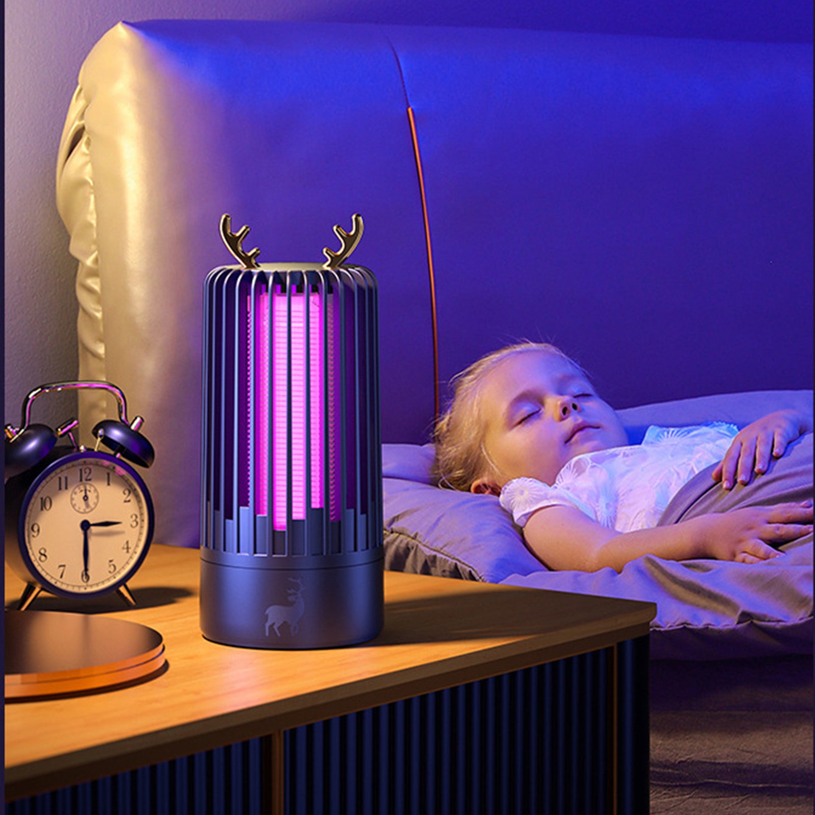 Choc électrique anti-moustique catalyseur de lumière anti-moustique USB mère et enfant lampe de piège à moustiques d'intérieur