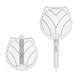 Oreilles de chat pliable quatre-en-un tapette à moustiques électrique multifonctionnelle tueur de moustiques rechargeable par USB