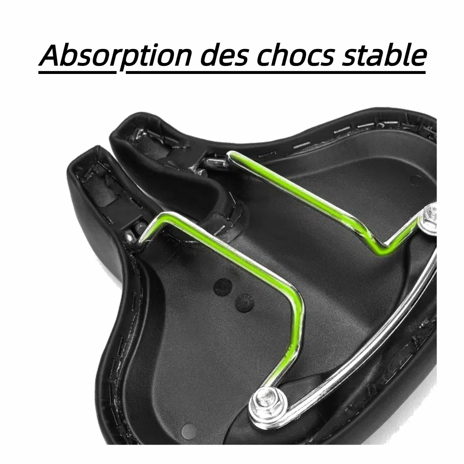 Selle de vélo 22x25x5cm 575g selle sans nez, siège de VTT super doux et confortable coussin absorbant les chocs decoration vélo