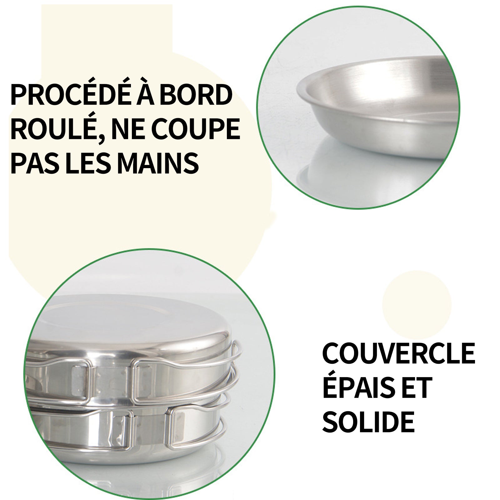 asseroles camping 8 pcs batterie de cuisine de camping camping ustensiles complets ensemble de casseroles et poêles portables