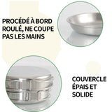 asseroles camping 8 pcs batterie de cuisine de camping camping ustensiles complets ensemble de casseroles et poêles portables