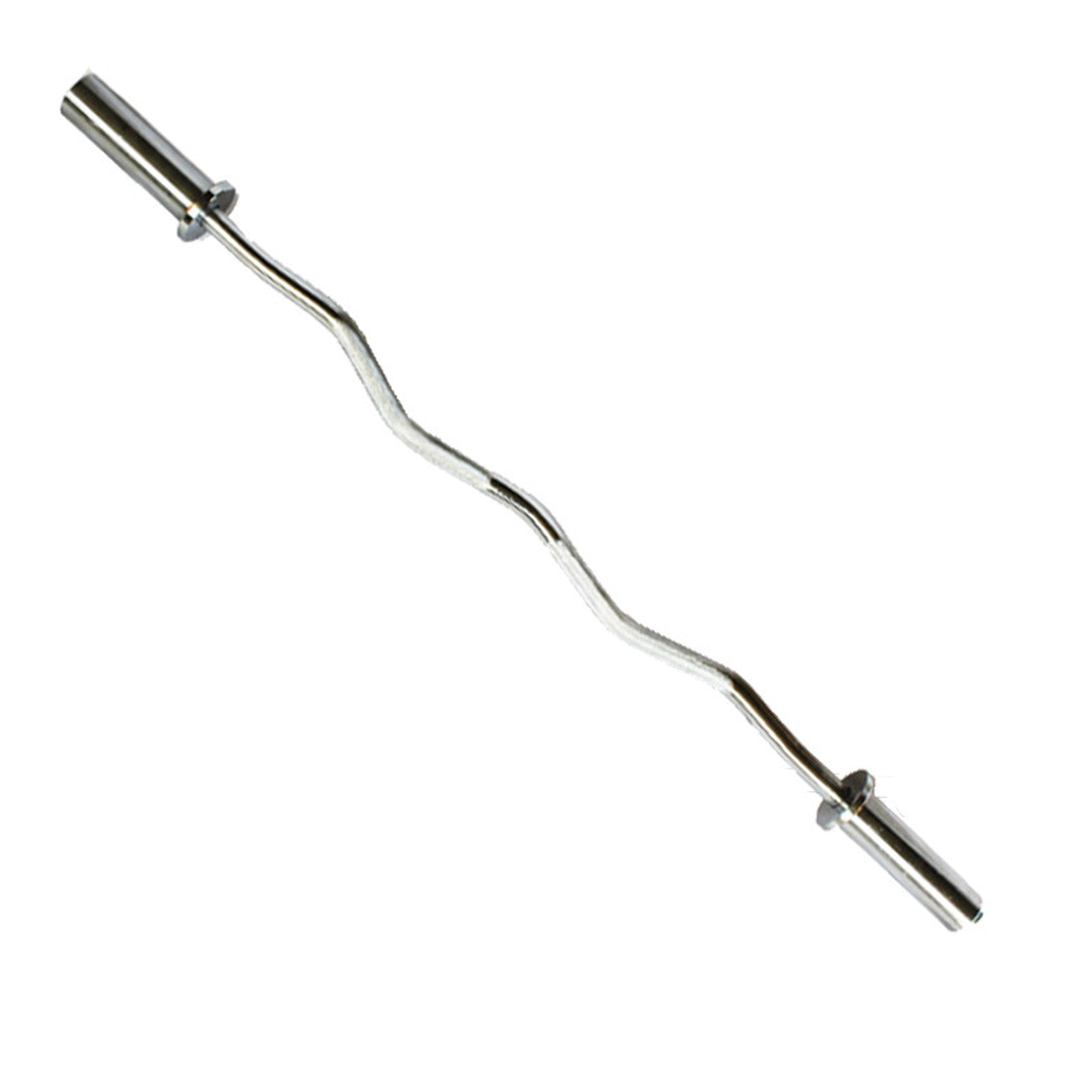 Barre d'haltères 120 cm diamètre 2.5 cm barre Curve fitness à domicile haltérophilie longue barre multicouche chromée portante 70 kg