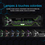 Autoradio bluetooth 60wx4 12V bluetooth radio FM stéréo lecteur mp3 fonction mains libres appels téléphoniques radio voiture FM