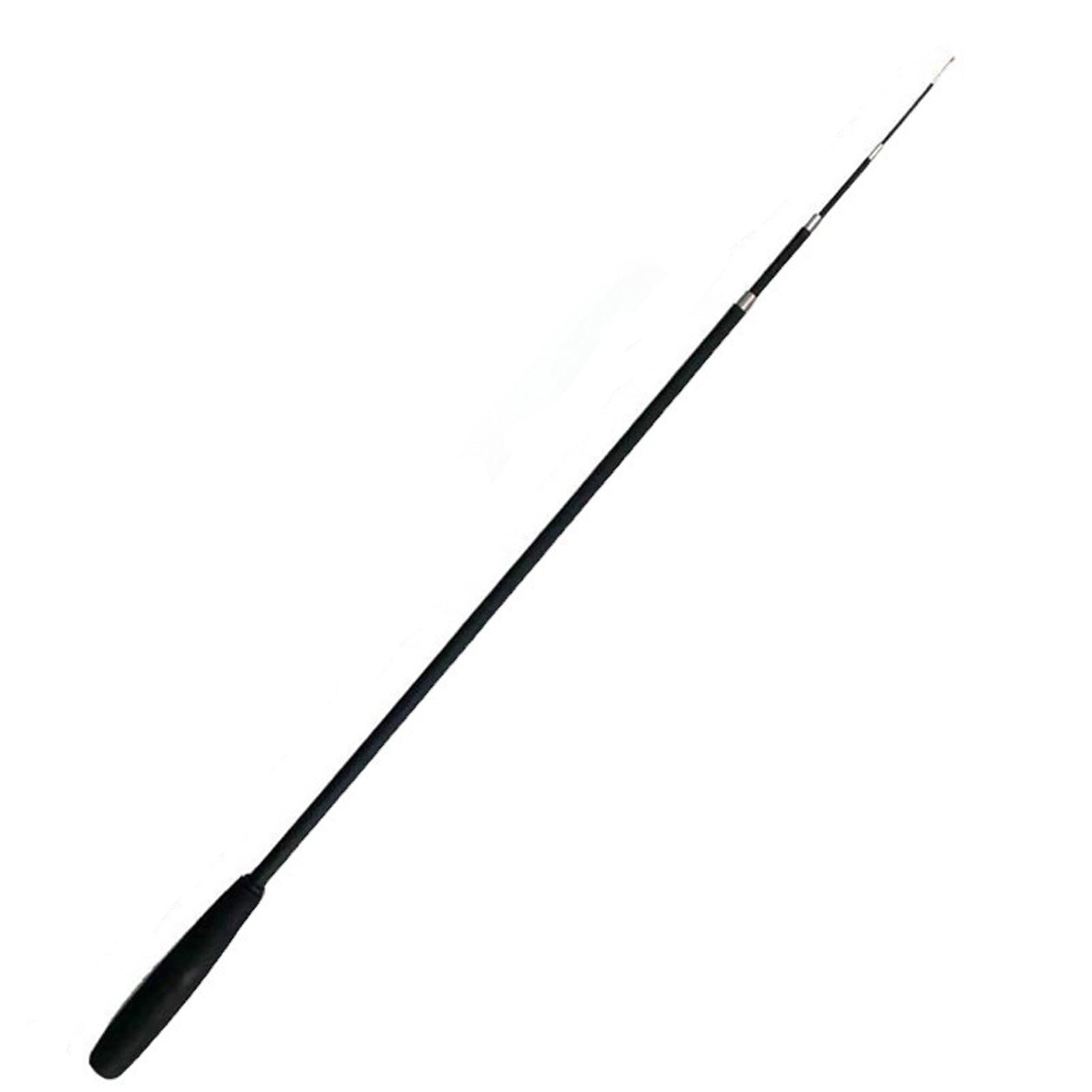 Teaser de chat jouet télescopique pour chat à tige télescopique à 4 sections Tête de rechange à double plume pour animaux noir