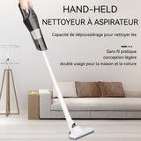 Aspirateur vertical sans fil 120w 2000 mah 10 kpa 260 ml 3ème vitesse longue durée de vie de la batterie léger et facile à tenir