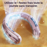 Ventilateur 100 vitesses 25 heures d'autonomie double affichage numérique refroidissement porcelaine glacée réduction du bruit