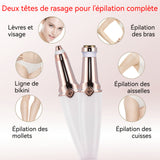 Tondeuse à sourcils 600mAh tête tondeuse à sourcils tridimensionnelle avec éclairage corps antidérapant utilisation polyvalente