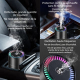 Humidificateur 260ml 1200mAh 260ml humidificateur de voiture d'aromathérapie à double pulvérisation Lumières d'ambiance colorées