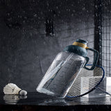 Tasse graduée Grande capacité Tasse de sport d'extérieur Tasse portable Poignée de transport Tasse en plastique Tasse en spirale