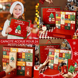 Calendrier de l'Avent à remplir avec 24 boîtes vides emballage de noël à remplir soi-même pour hommes femmes et enfants DIY noël