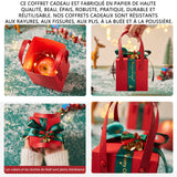 Boite à Bijoux 10x10x10cm Boîte de pommes  Noël Boîte décorative de pomme réveillon de emballage vide boîte cadeau d'accompagnement