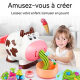 Accessoires en pâte à modeler pour enfants 19PCS avec 8 boîtes de pâte à modeler machine à glace outils de pâte à modeler enfant