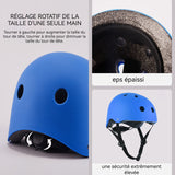 asque de vélo 50-54cm cycles casque d'équitation equipement pilote réglable léger casque léger homme et femme casque de velo bleu