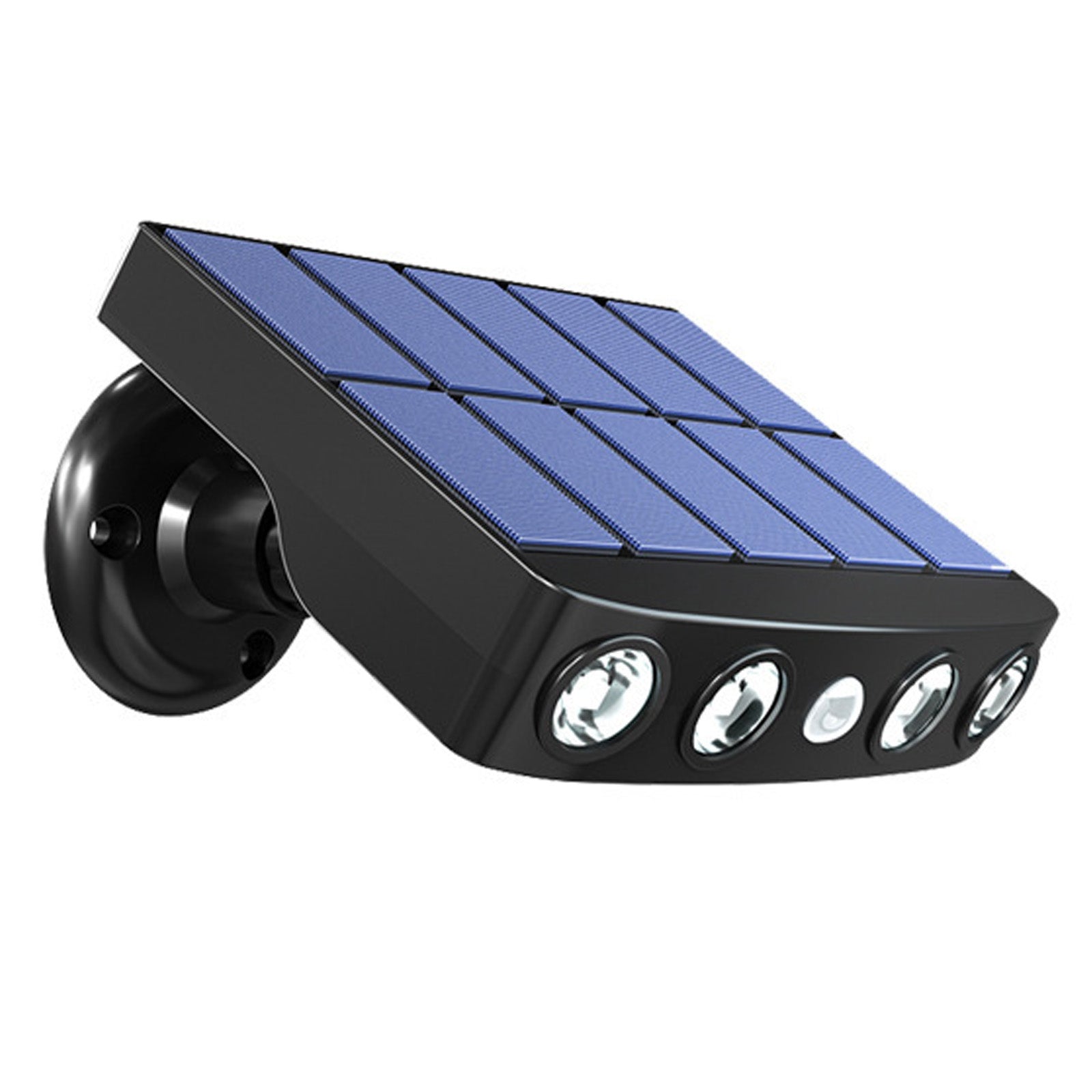 Lampadaire de surveillance solaire extérieur, projecteur d'éclairage de pelouse, de cour et de jardin, lumière étanche à la pluie
