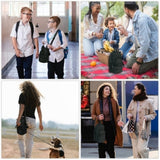 Housse verre 1000 ml avec bandoulière et poche pour téléphone portable Poche avant grande capacité Convient pour le camping Noir