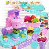 Outils de pâte a modeler 26pcs machine à glace colorée DIY jouets pour enfants accessoires pate a modeler jouets en argile colorée