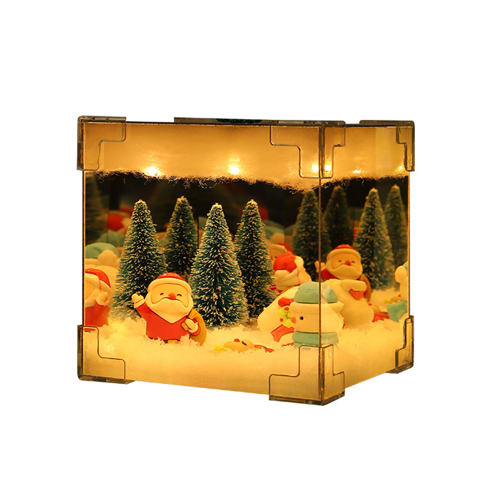 Ornements 12x12cm veilleuse Rubik's cube contient divers accessoires peut être bricolé par vous-même cadeau de noël veilleuse chaude