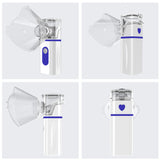 Atomiseur 3,7 x 3 x 10,6 cm Deux modes de chargement USB Petit et portable Mode basse fréquence Fonctionnement à un bouton Bleu