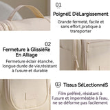 trousse de toilette 370g Tissus écologiques Double ouverture suspendue portable grande capacité tenue à la main sac à cosmétiques