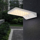 Lampe murale solaire  Détecteur de télécommande  Étanchéité IP65 3 modes intelligents 7 niveaux de température de couleur réglables