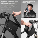 Sacoche velo 18x12cm poche pour téléphone amovible conception de grande capacité des deux côtés sac pour trottinette prise casque