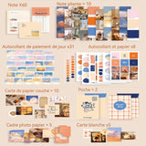 Autocollant scrapbooking autocollants scrapbooking vintage papier exquis beau ensemble d'autocollants pour artisanat DIY stickers