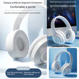 Casque Bluetooth sans Fil monté sur latête 5.3 casque Bluetooth sans filcasque Bluetooth pliableavec fonction de réduction active